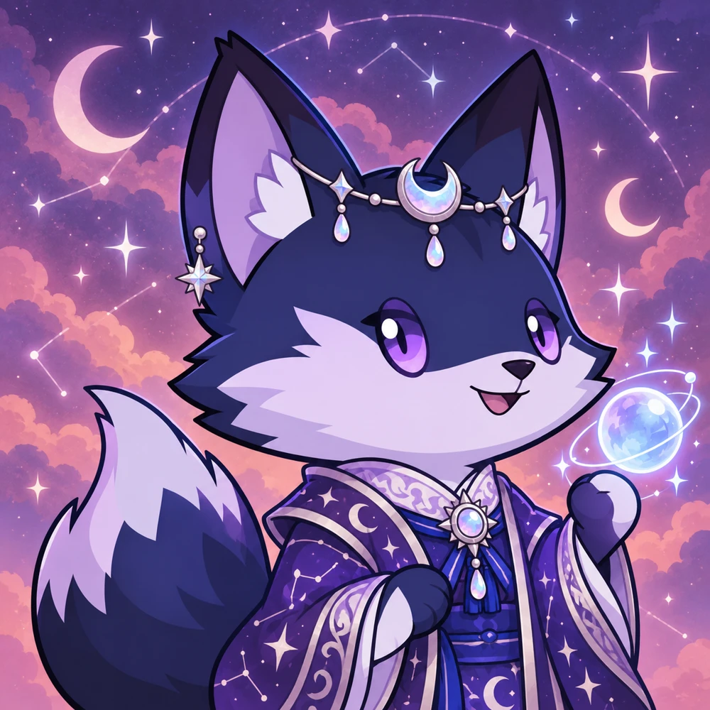 Astral Mystic fox character artwork